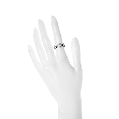 Cartier 18K White Gold Diamond Hearts and Symbols Ring 48 4.5 2 of 4
