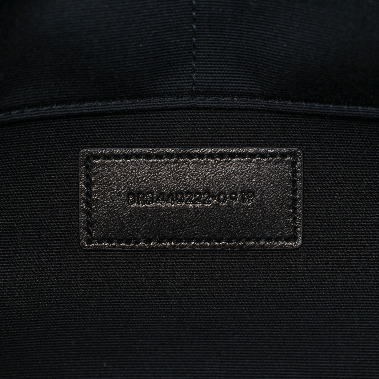 Calfskin Matelasse Chevron Monogram Document Holder Black