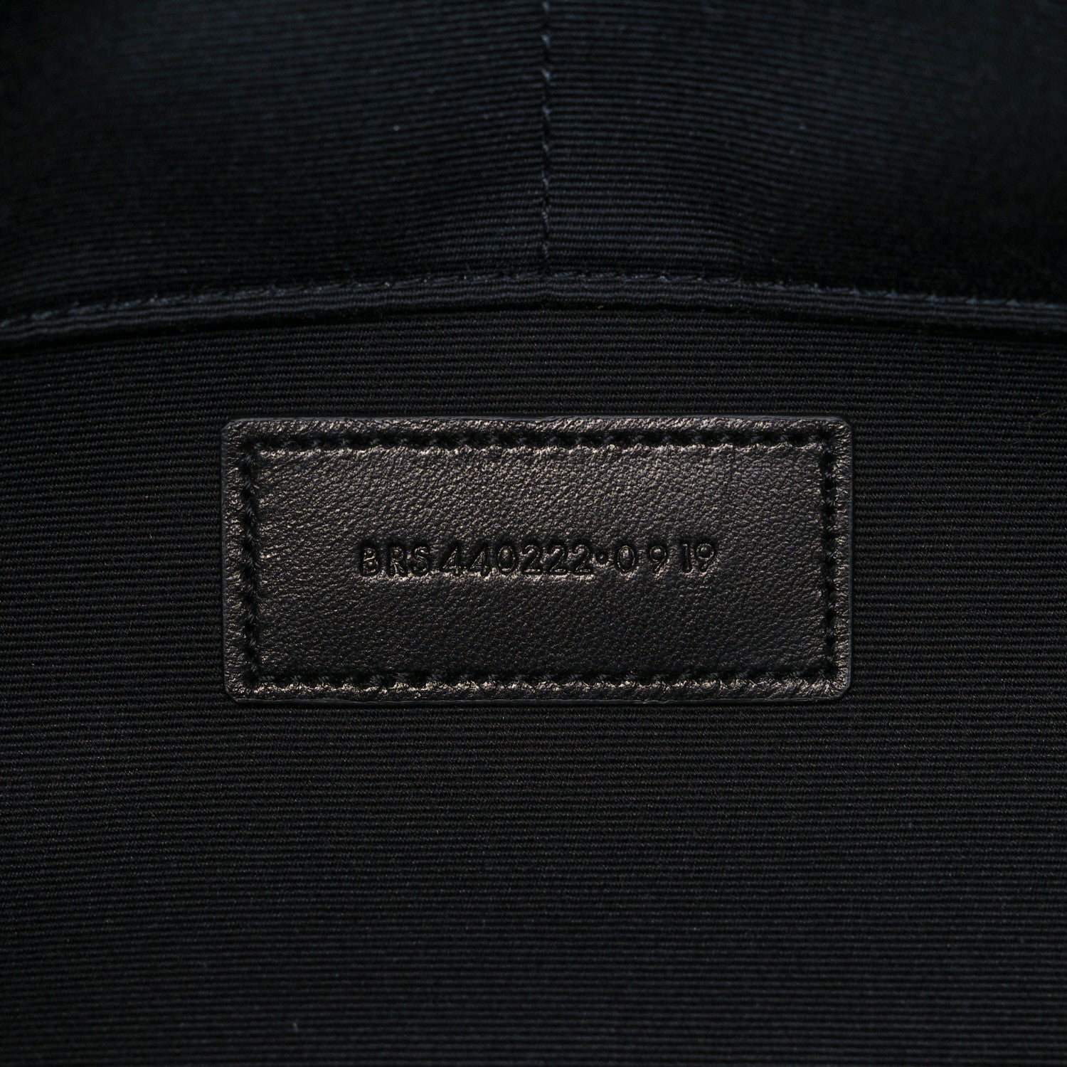 Saint Laurent Calfskin Matelasse Chevron Monogram Document Holder Black 7 of 9