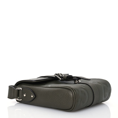 Gucci Piuma Calfskin Jumbo GG Embossed Small Messenger Bag Dark Green 3 of 11