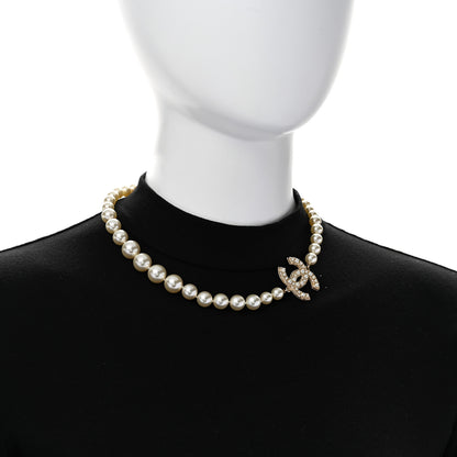 Chanel Pearl CC 100th Anniversary Necklace Light Gold 2 of 7