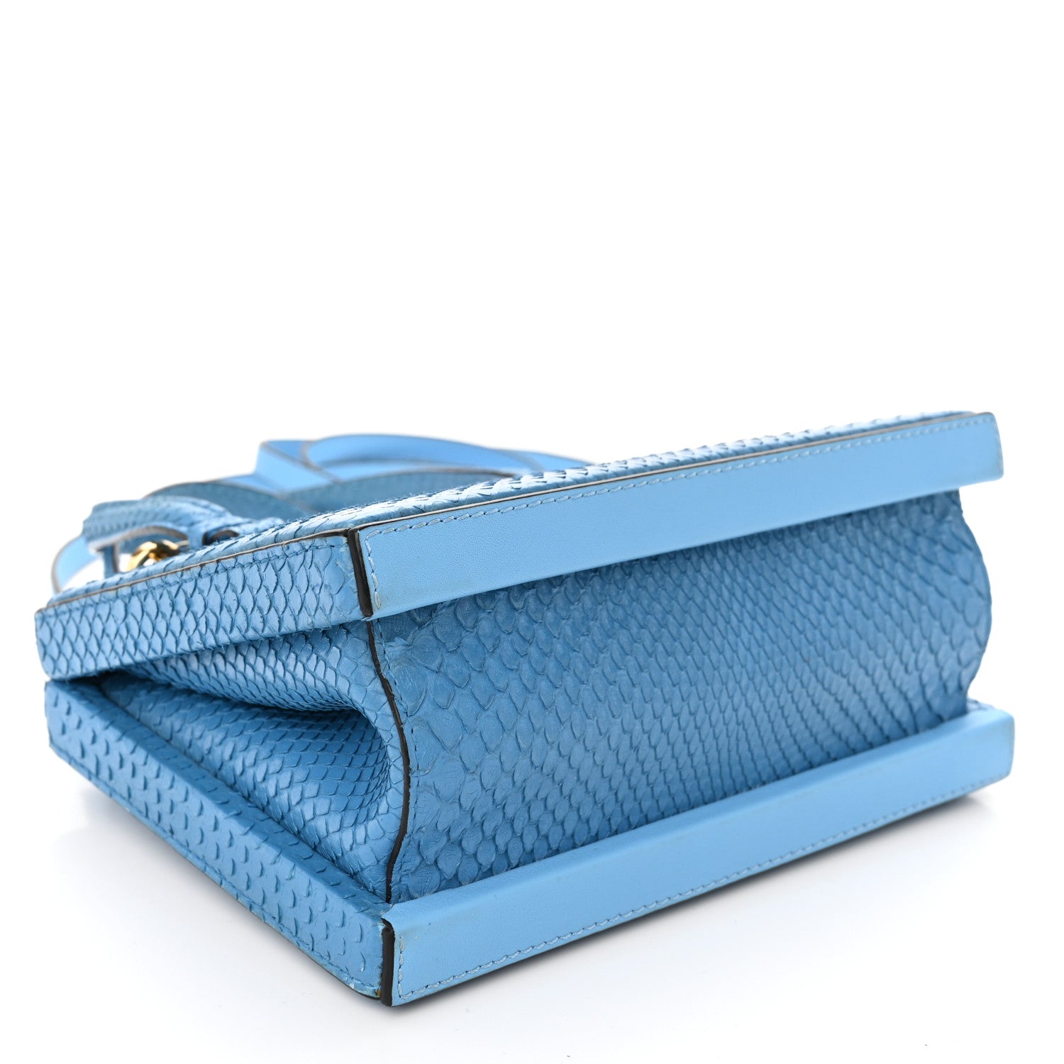 Loewe Snakeskin Small Postal Bag Sky Blue 4 of 9