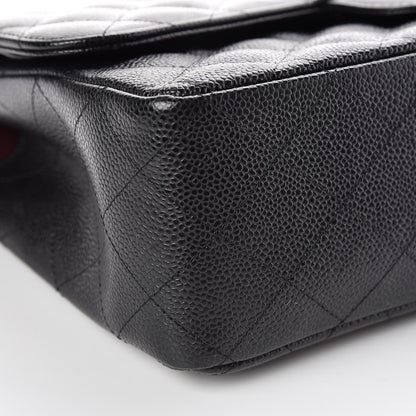 Chanel Caviar Quilted Jumbo Double Flap Black 5 of 11