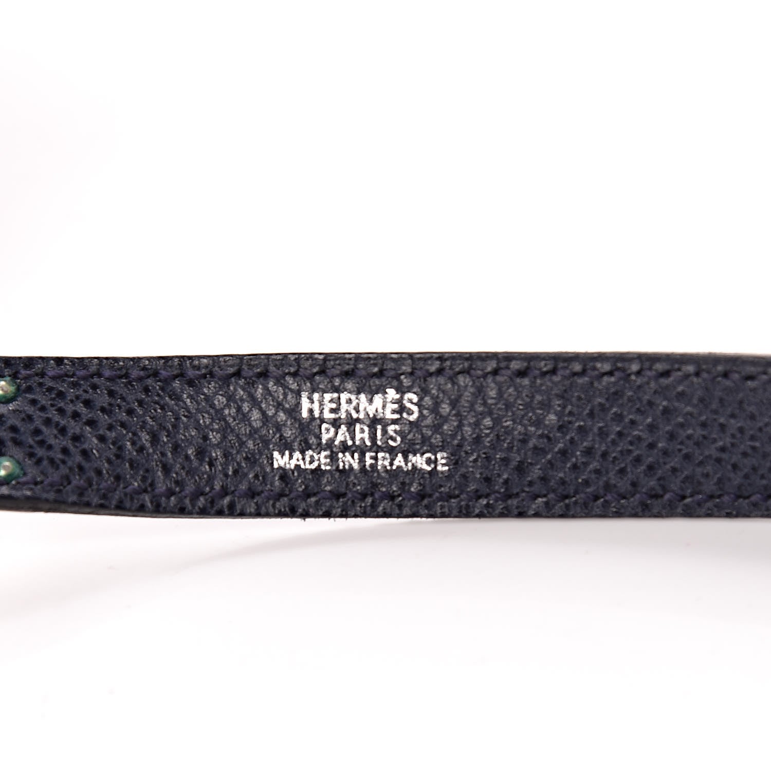 Hermes Epsom Kelly Necklace Bleu Obscur 3 of 5