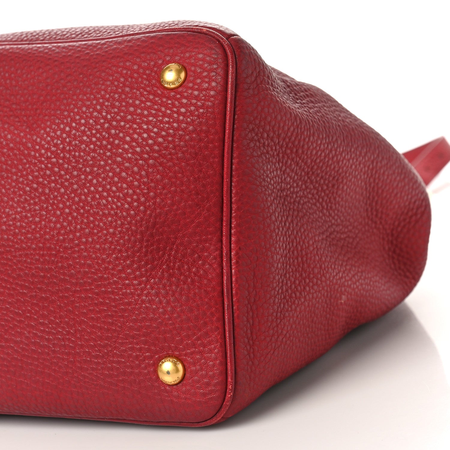 Prada Vitello Daino Tote Rosso 8 of 15