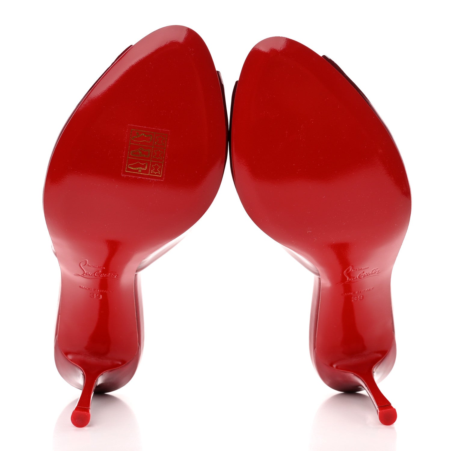 Christian Louboutin Metallic Patent Me Dolly 85 Pumps 39 Loubi 5 of 9