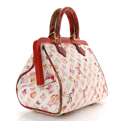 Louis Vuitton Watercolor Aquarelle Frame Speedy White 3 of 9