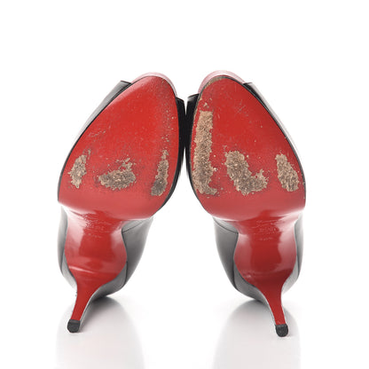 Christian Louboutin Kid Vendome 120 Pumps 40.5 Black Red 7 of 7