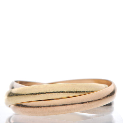 Cartier 18K Pink Yellow White Gold Small Trinity Ring 52 6 3 of 10