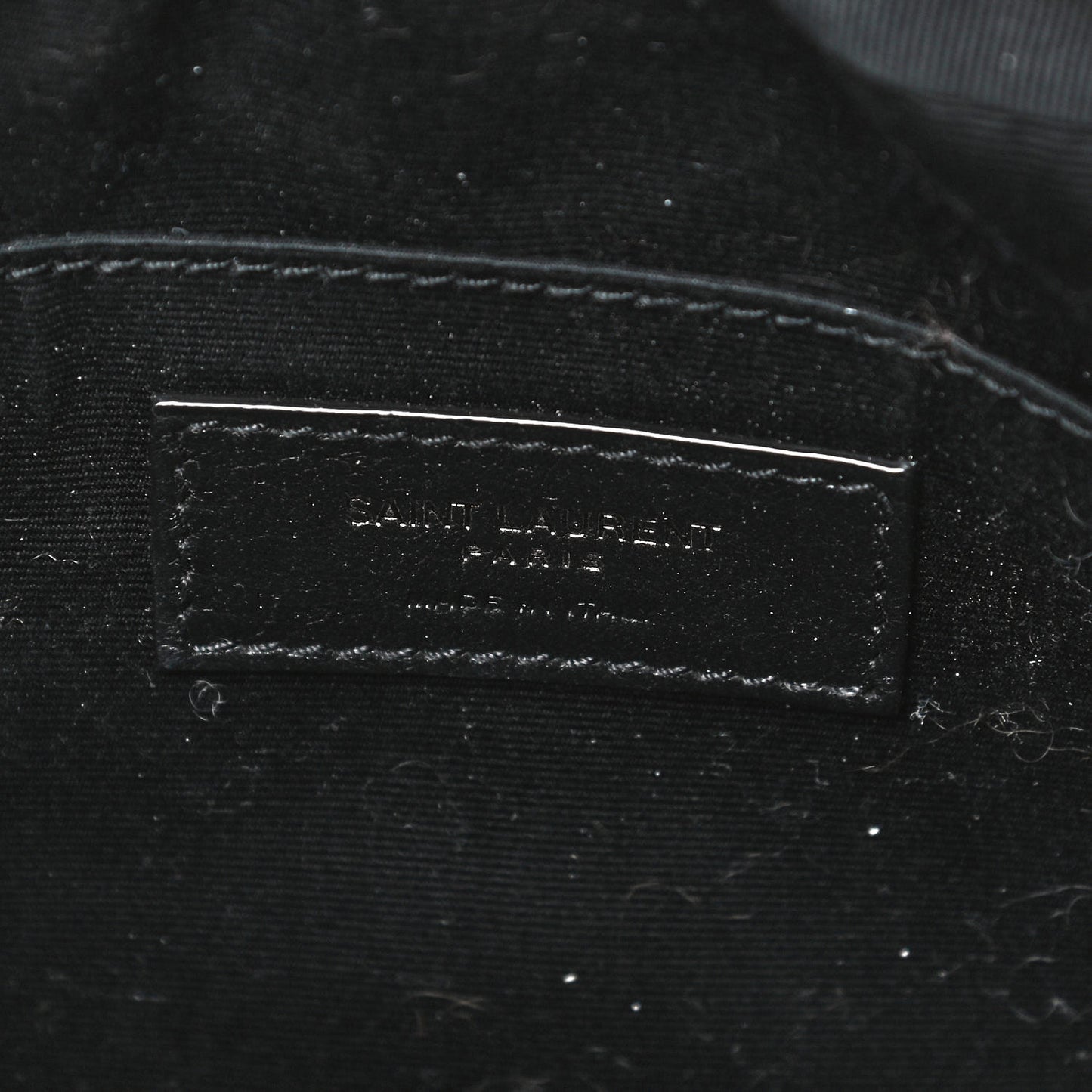 Patent Calfskin Matelasse Monogram Lou Camera Bag Black