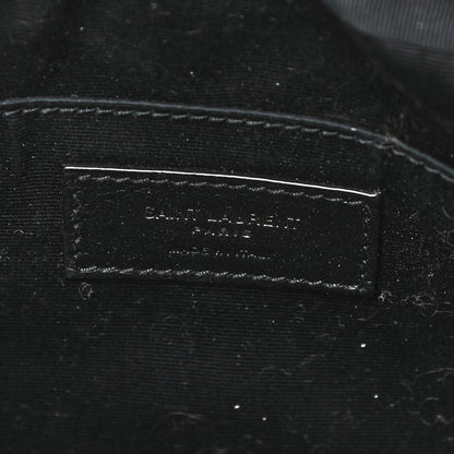 Saint Laurent Patent Calfskin Matelasse Monogram Lou Camera Bag Black 6 of 12