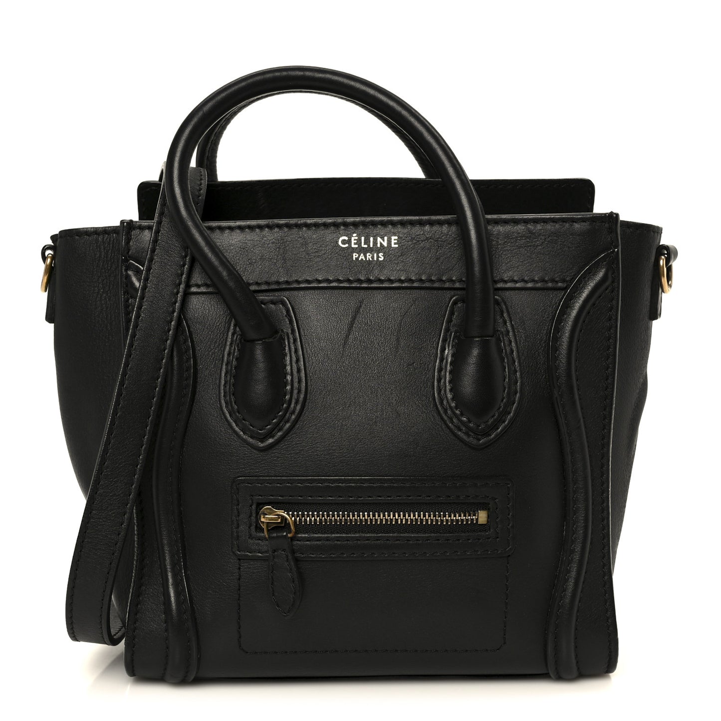 Smooth Calfskin Nano Luggage Black