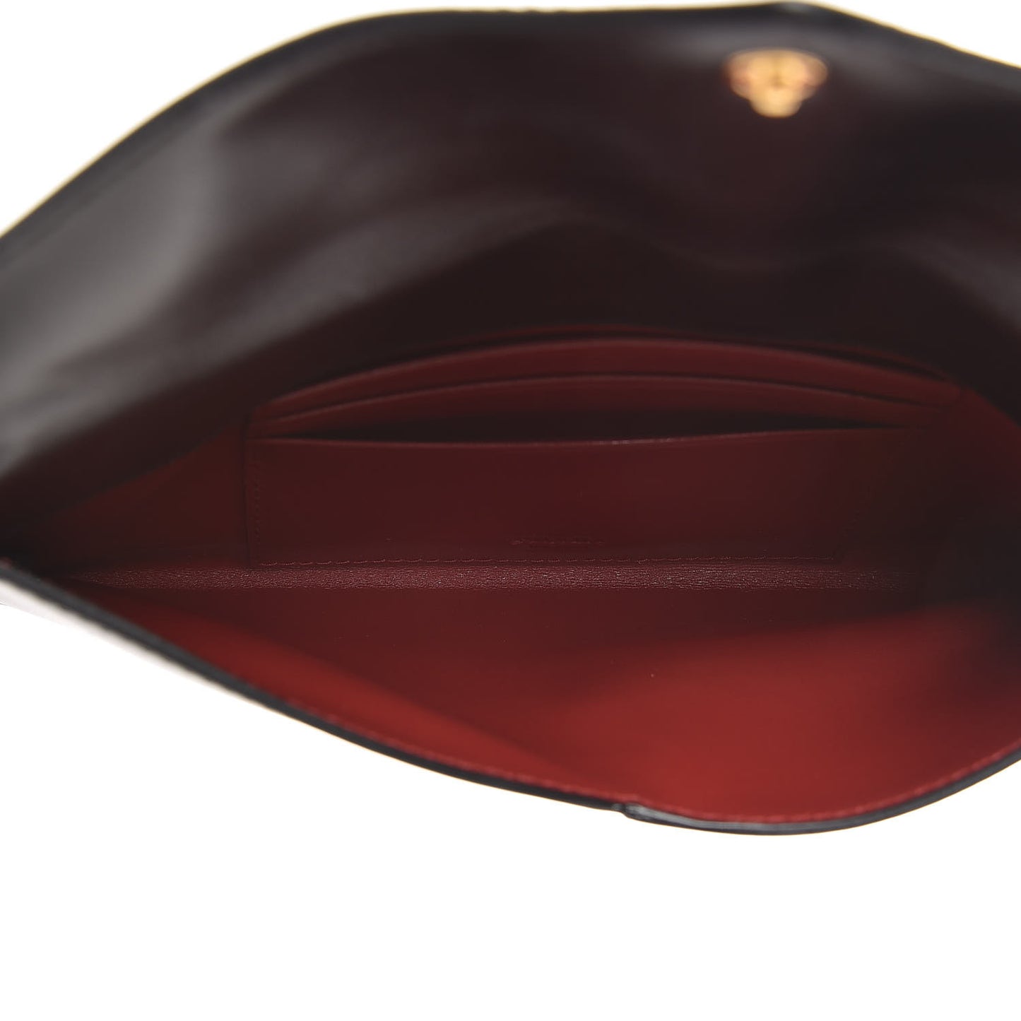 Box Calfskin Envelope Wallet Black Fuoco