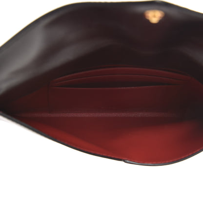 Prada Box Calfskin Envelope Wallet Black Fuoco 5 of 11