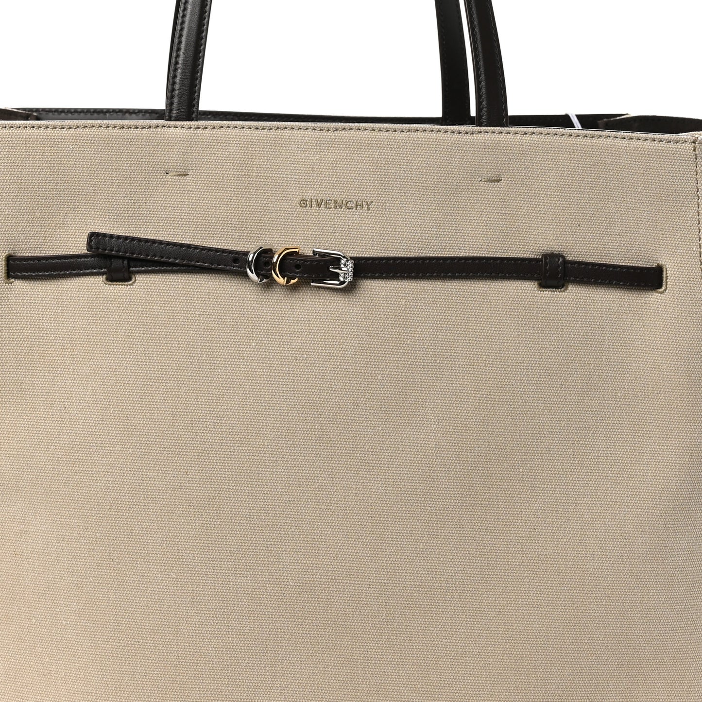 Canvas Large Voyou Tote Army Beige