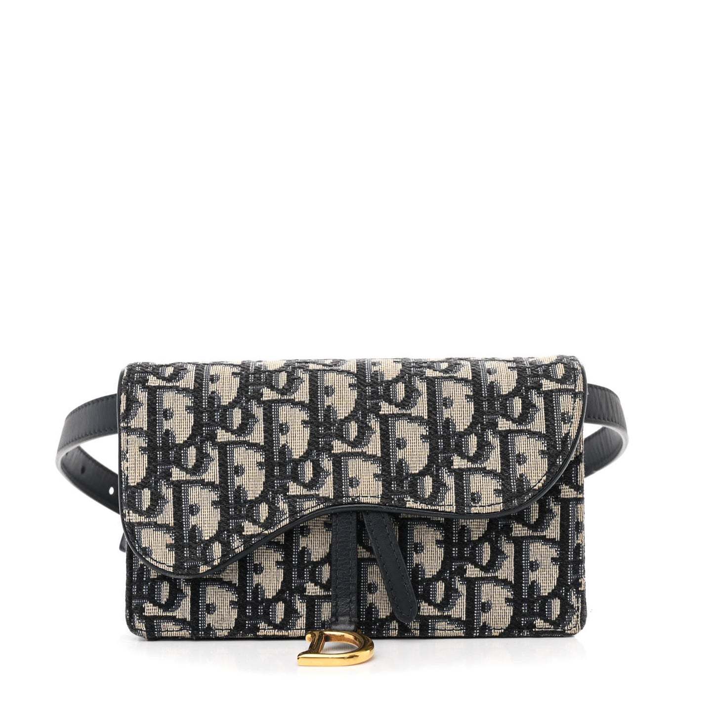 Oblique Saddle Belt Bag Blue