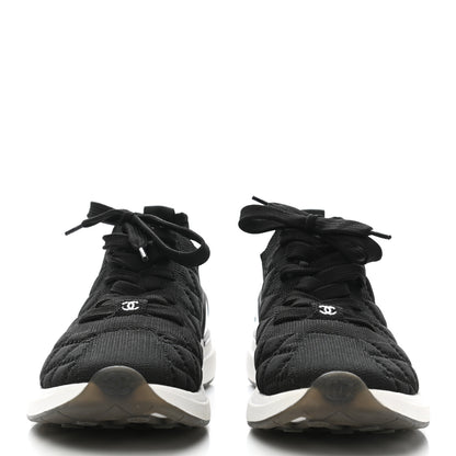 Chanel Fabric Logo Sneakers 38 Black 2 of 7