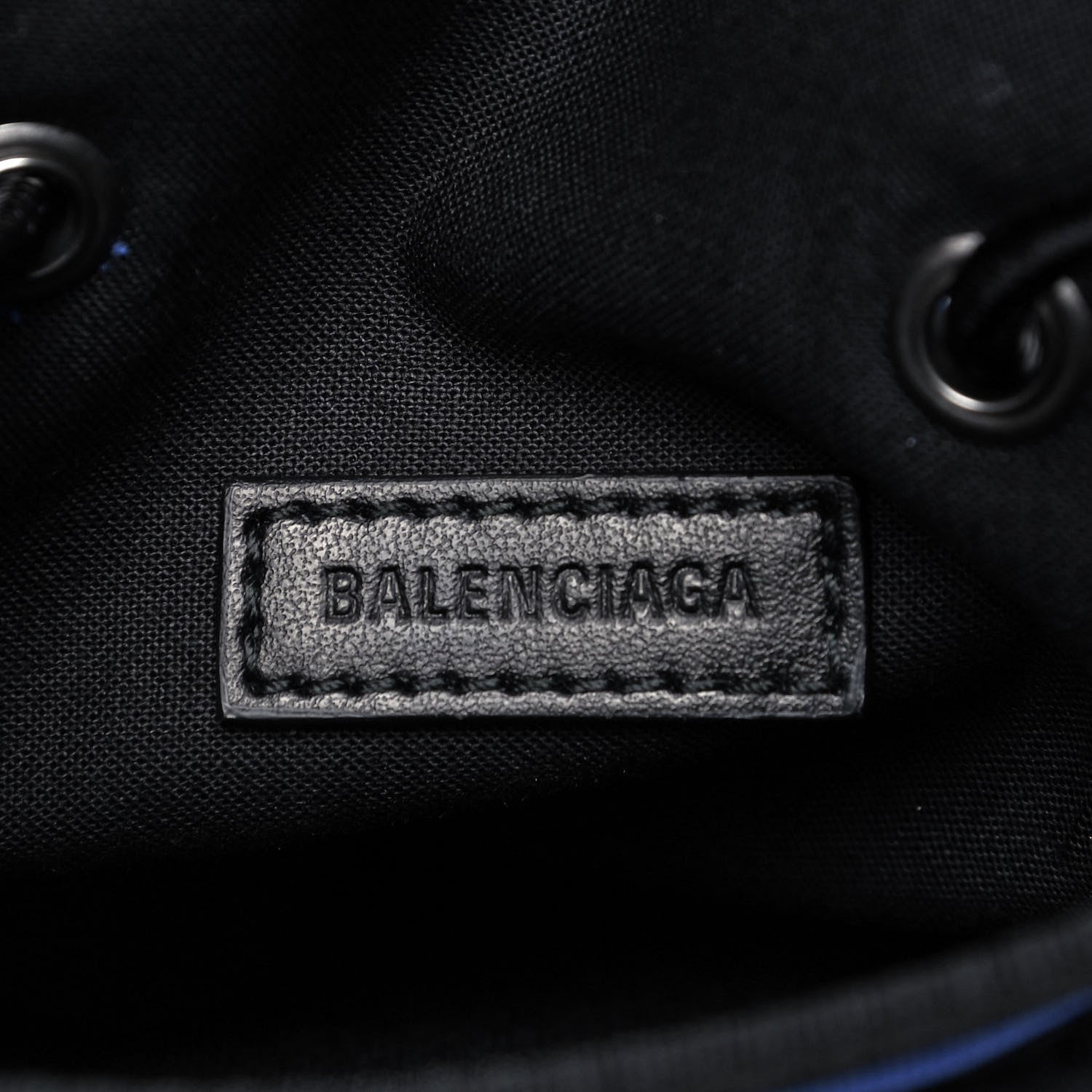 Balenciaga Casual Nylon Small Explorer Pouch with Strap Navy 7 of 8
