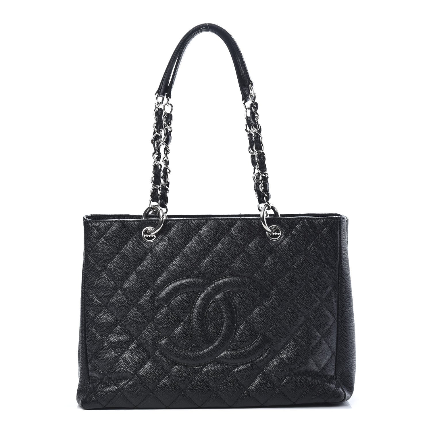 Chanel Caviar Quilted Grand Shopping Tote GST Black 1 of 14