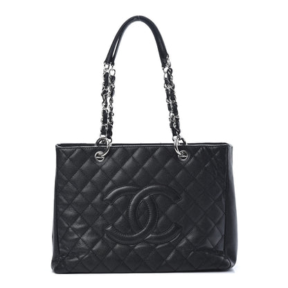 Chanel Caviar Quilted Grand Shopping Tote GST Black 1 of 14