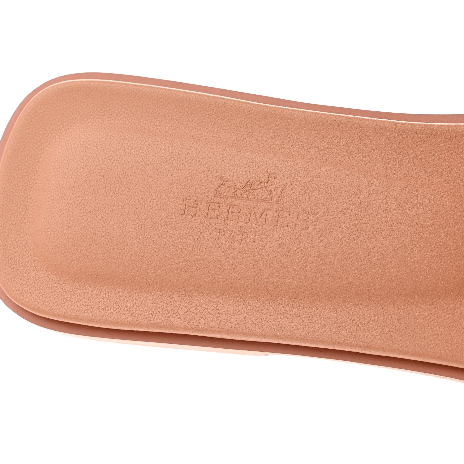 Hermes Calfskin Oran Sandals 38.5 Granit Rose 7 of 8