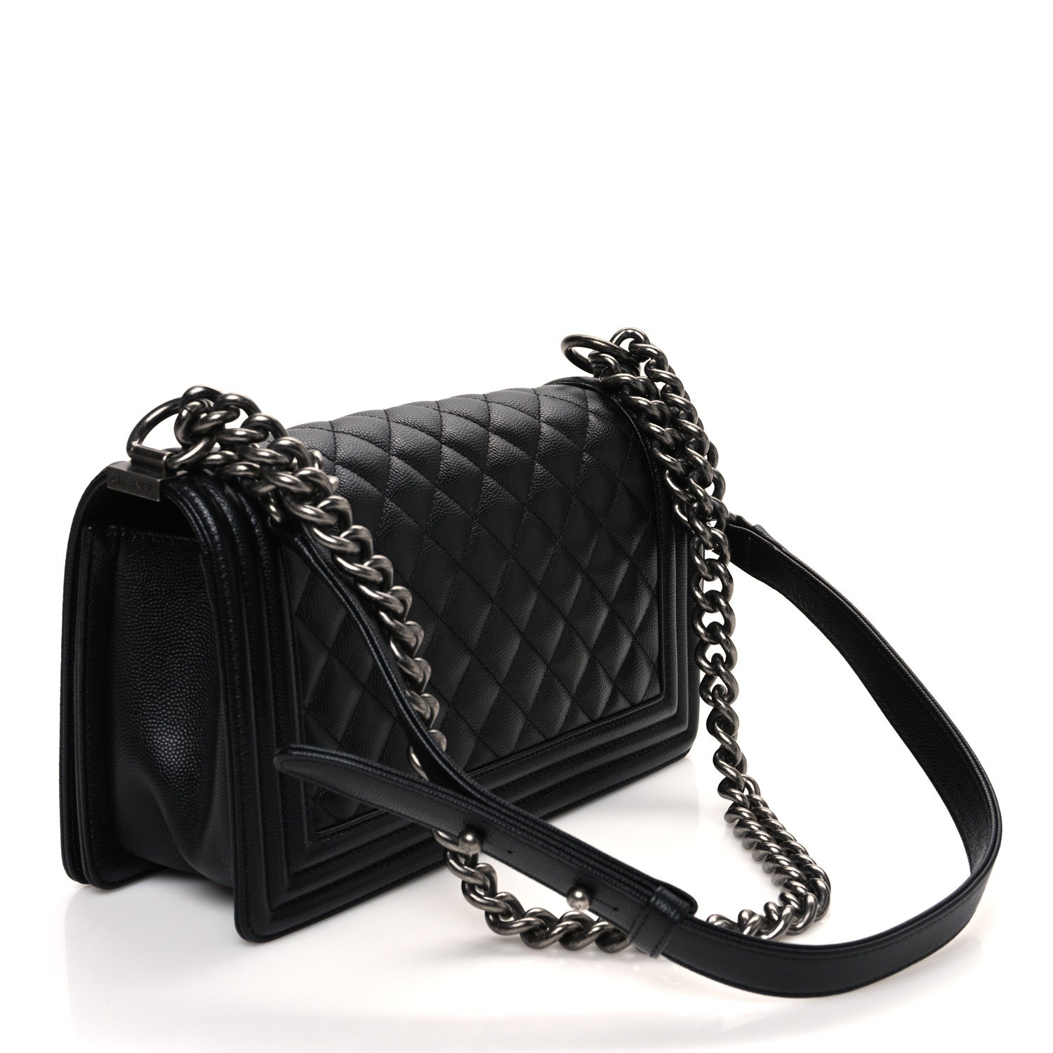 Chanel Caviar Quilted Medium Boy Flap Black 3 of 11