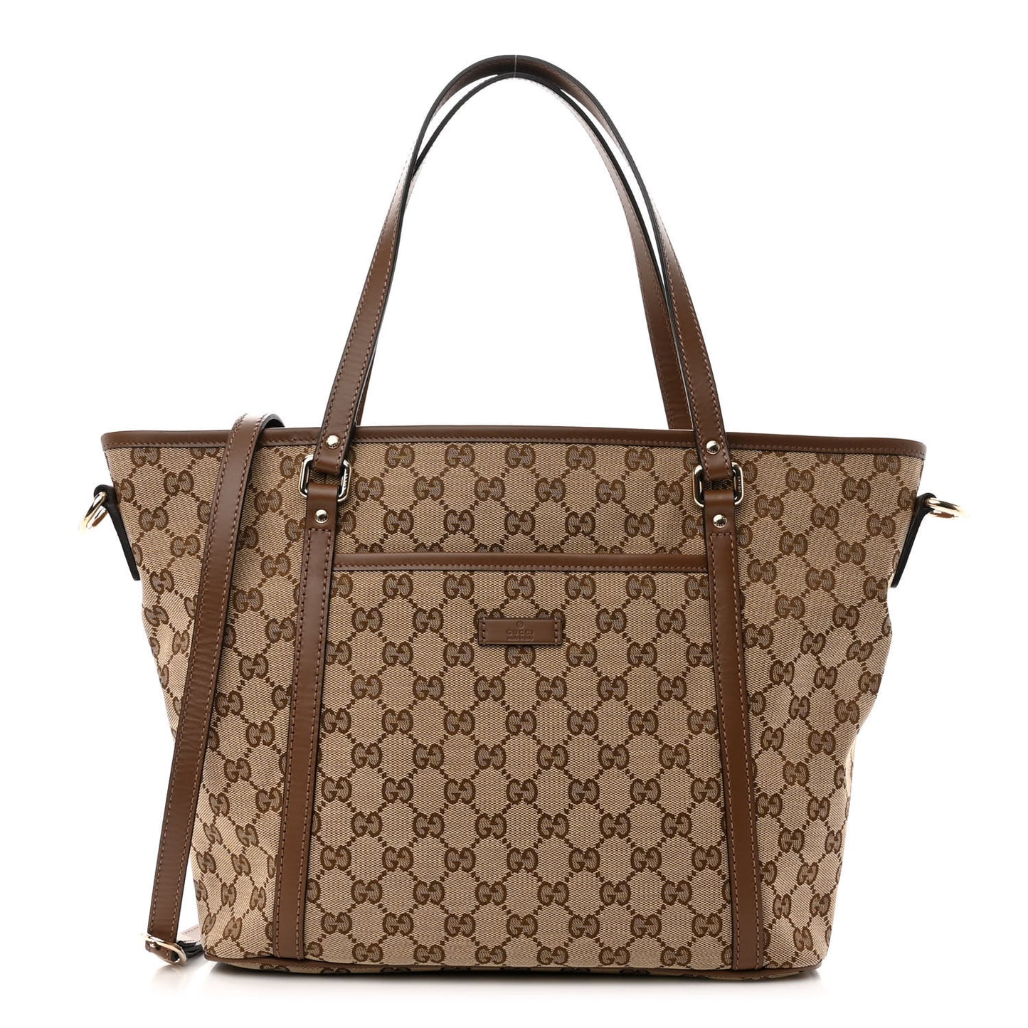 GG Supreme Monogram Medium Joy Tote Brown