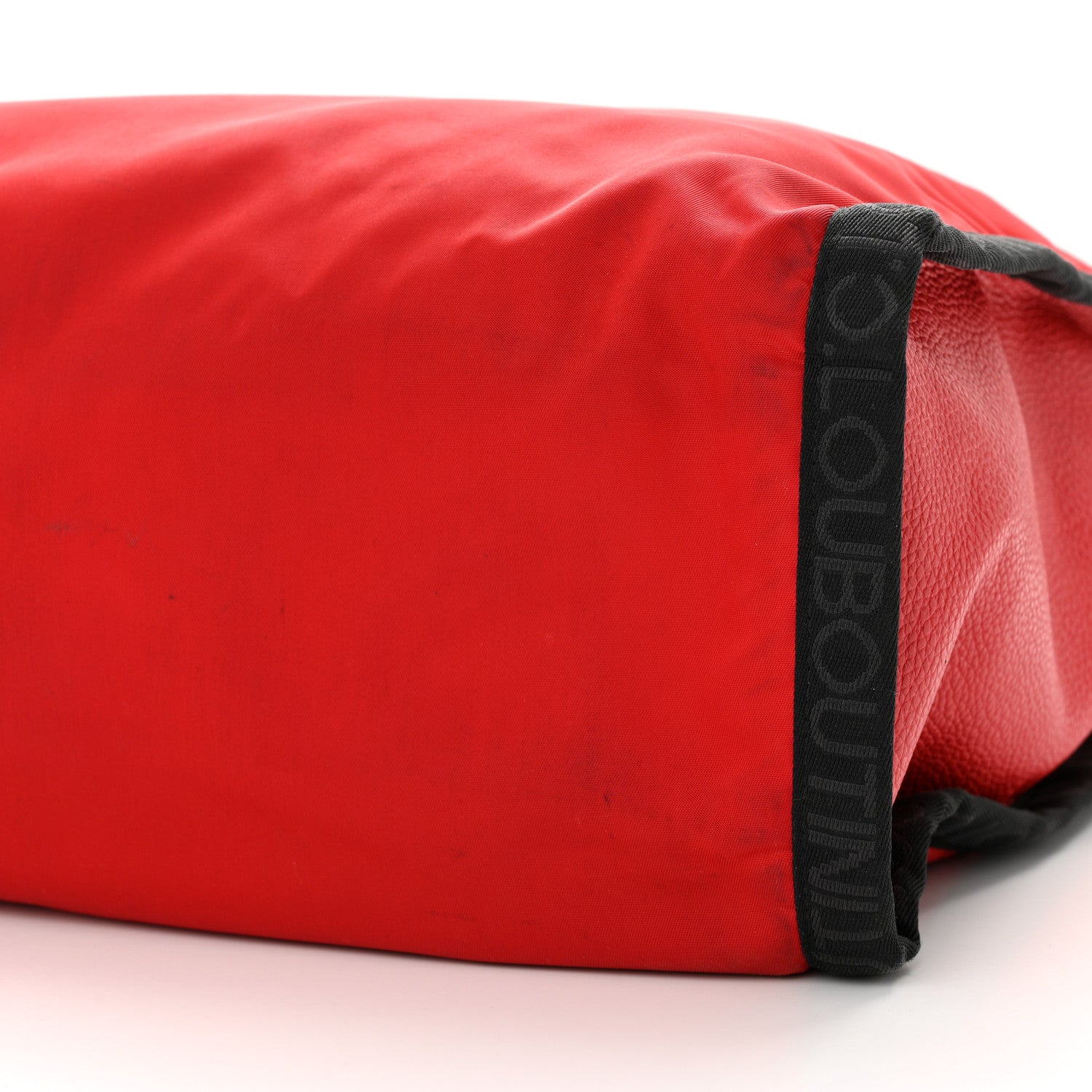 Christian Louboutin Nylon Calfskin Loubiclic Logo Tote Bag Red 10 of 15