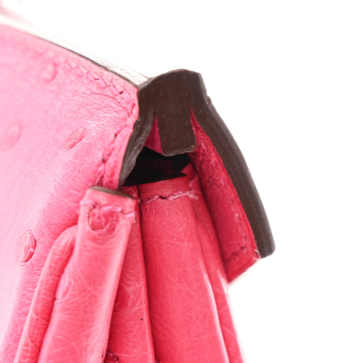 Ostrich Birkin 30 Rose Tyrien
