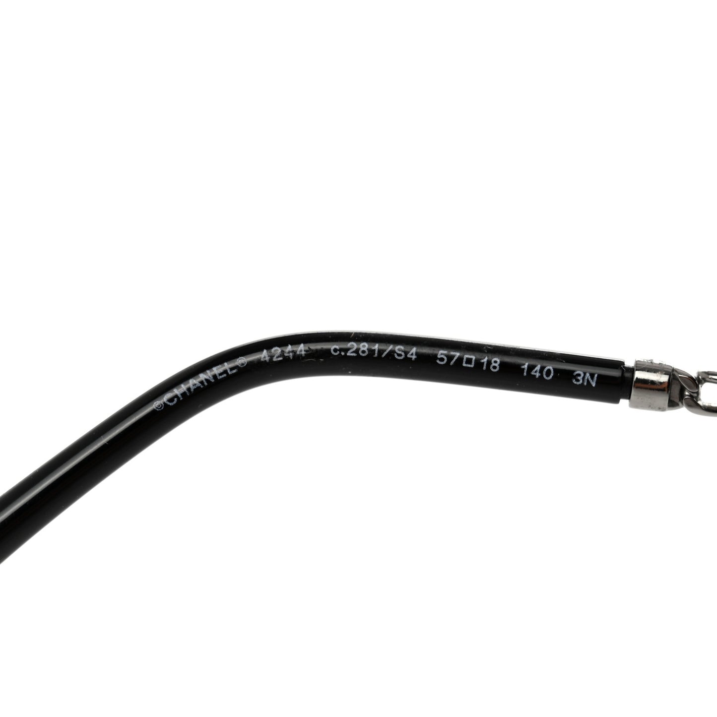 Chain Square Sunglasses 4244 Black