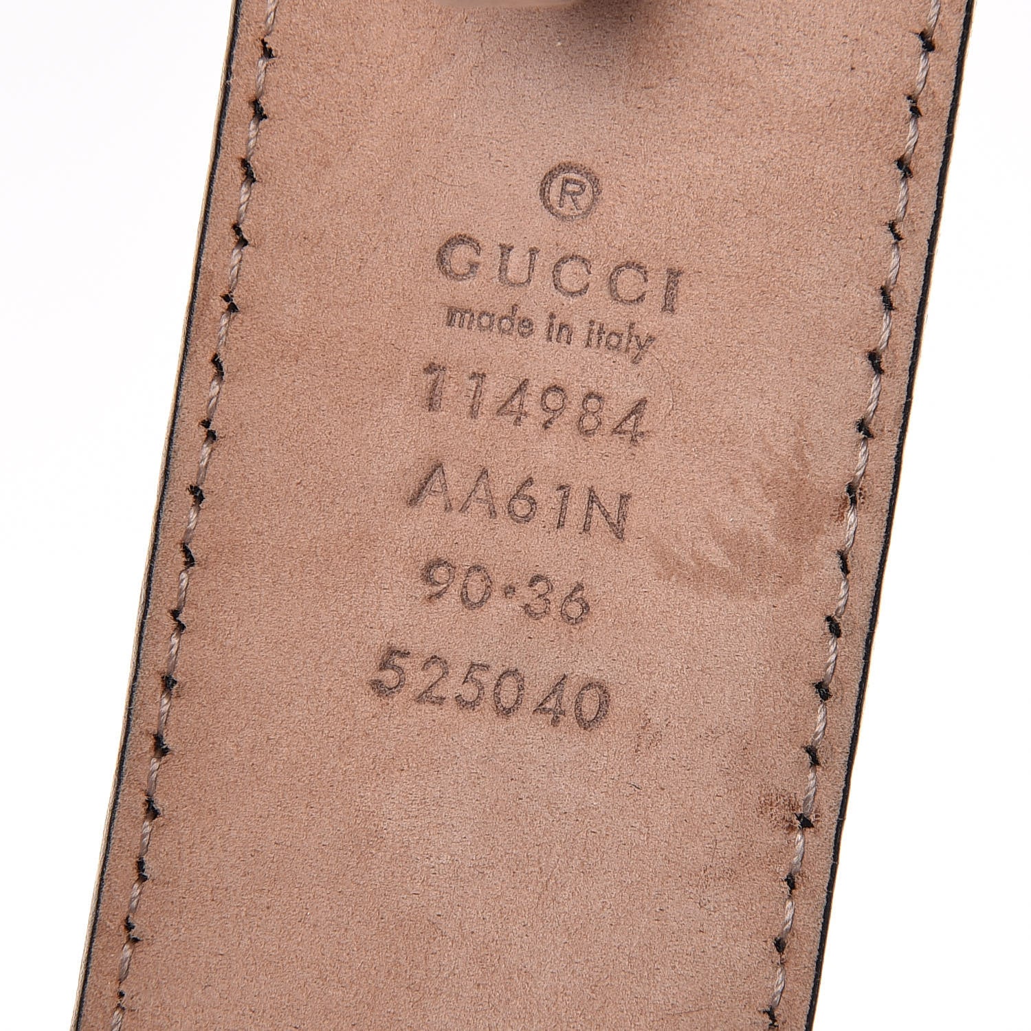 Gucci Guccissima Interlocking G Belt 90 36 Black 4 of 8