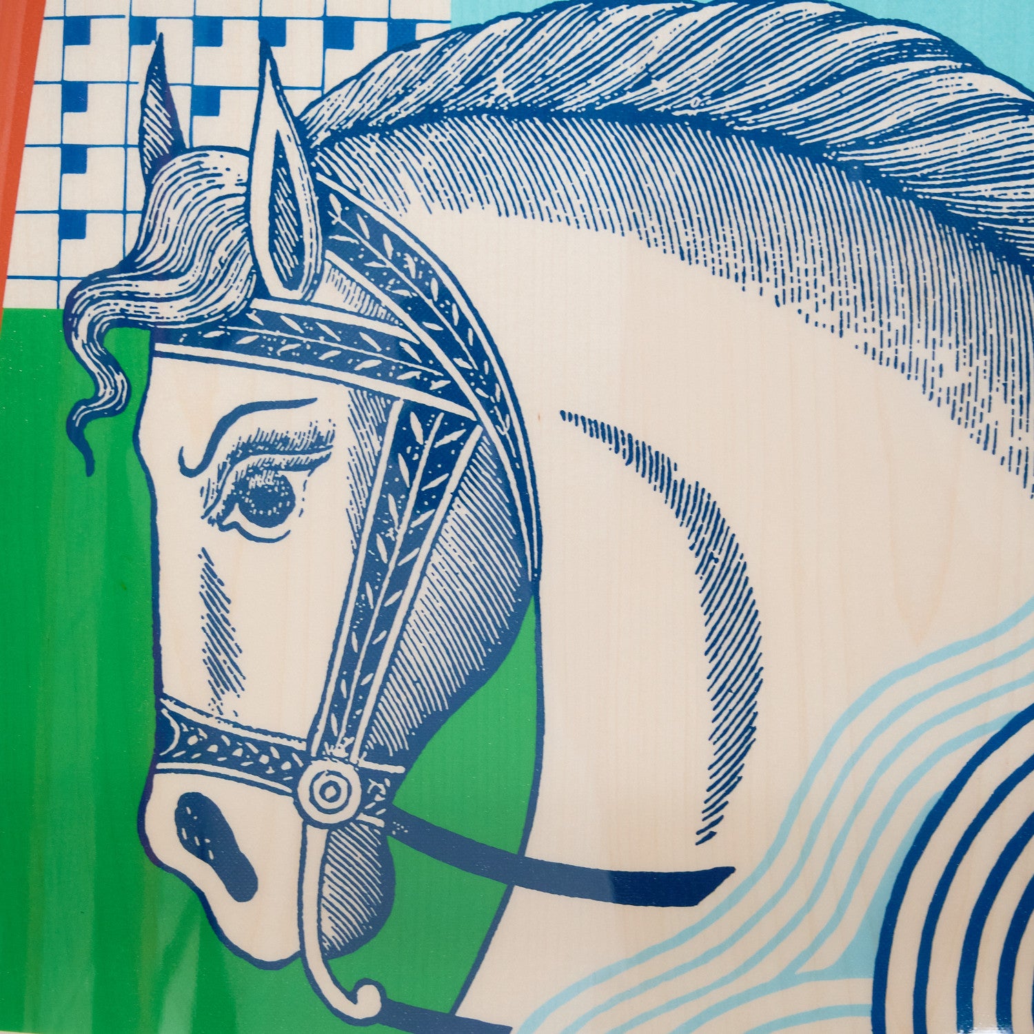 Hermes Resin Cheval Vague Surfboard Orange 6 of 10