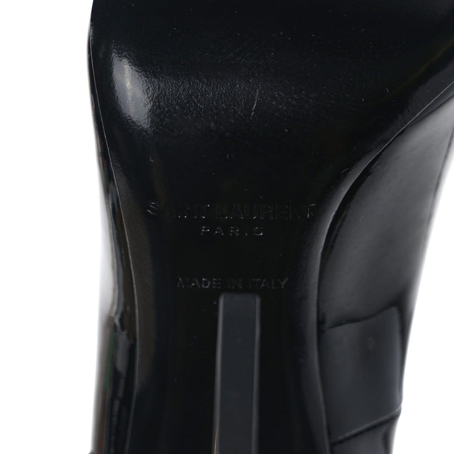 Patent Calfskin Opyum 110 Pumps 35 Black Gold