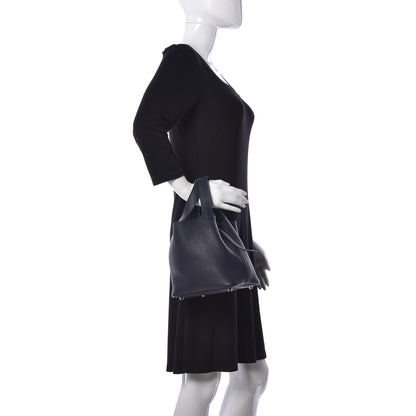 Hermes Taurillon Clemence Picotin Lock 18 PM Bleu Nuit 2 of 8