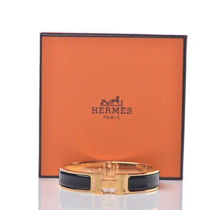 Hermes Enamel Narrow Clic Clac H Bracelet PM Black 5 of 5