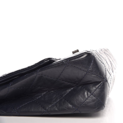 Chanel Aged Calfskin Quilted 2.55 Reissue 226 Flap Navy Blue 8 of 10
