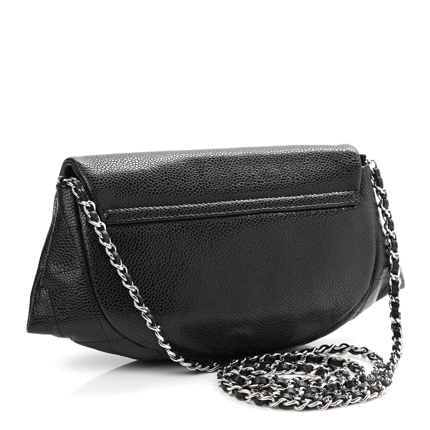 Caviar Half Moon Wallet On Chain WOC Black