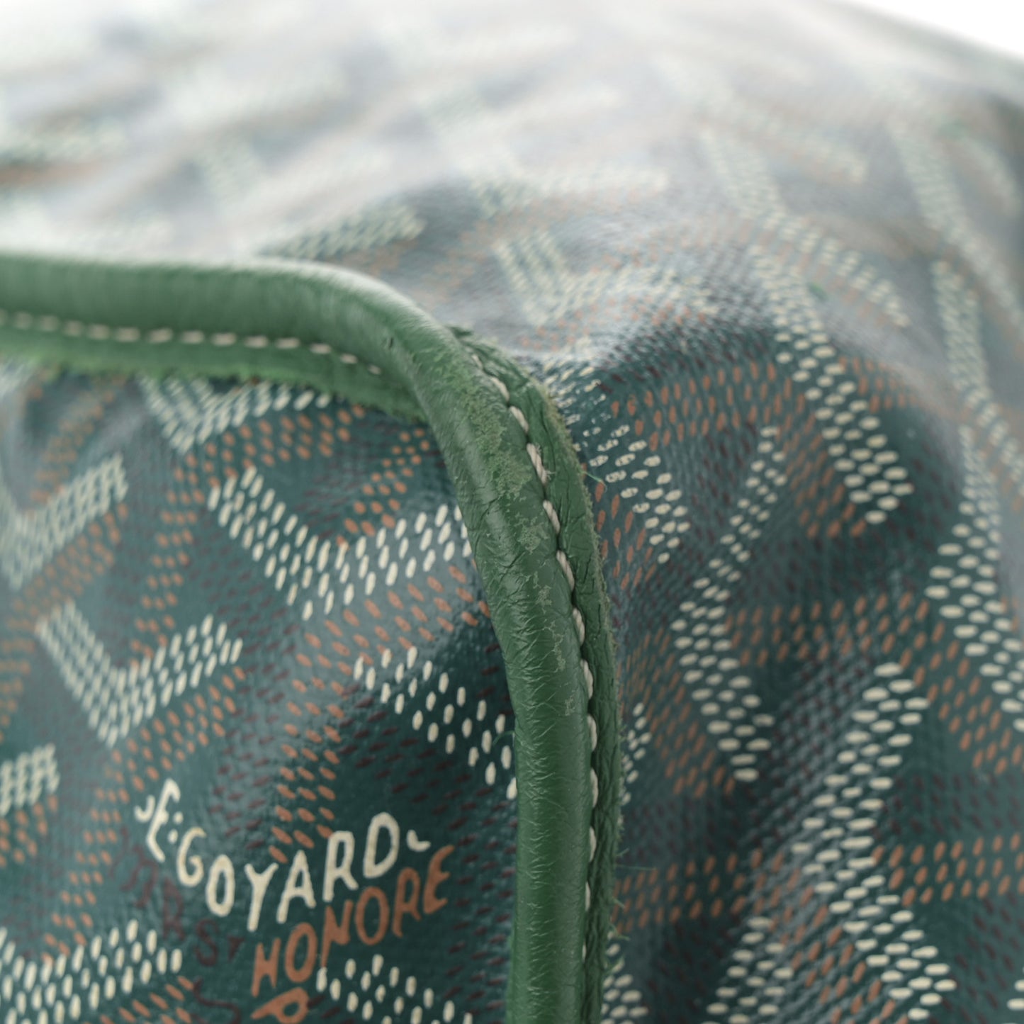 Goyardine Reversible Anjou GM Green