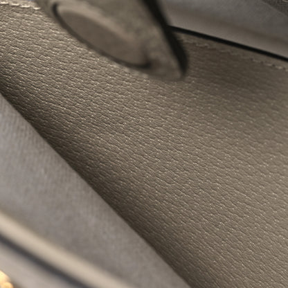 Gucci GG Supreme Monogram Textured Dollar Calfskin Web Medium Ophidia Shopping Tote Beige Mystic White Oatmeal 7 of 11