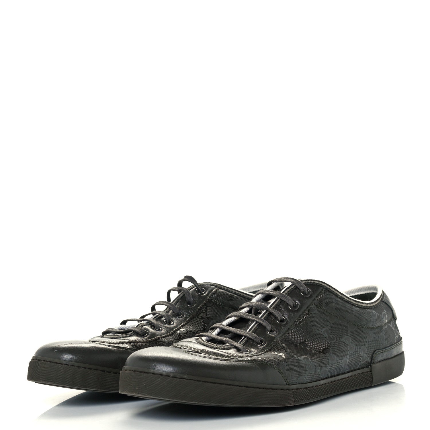 Gucci Imprime Monogram Low Top Sneakers 11 Military 2 of 11