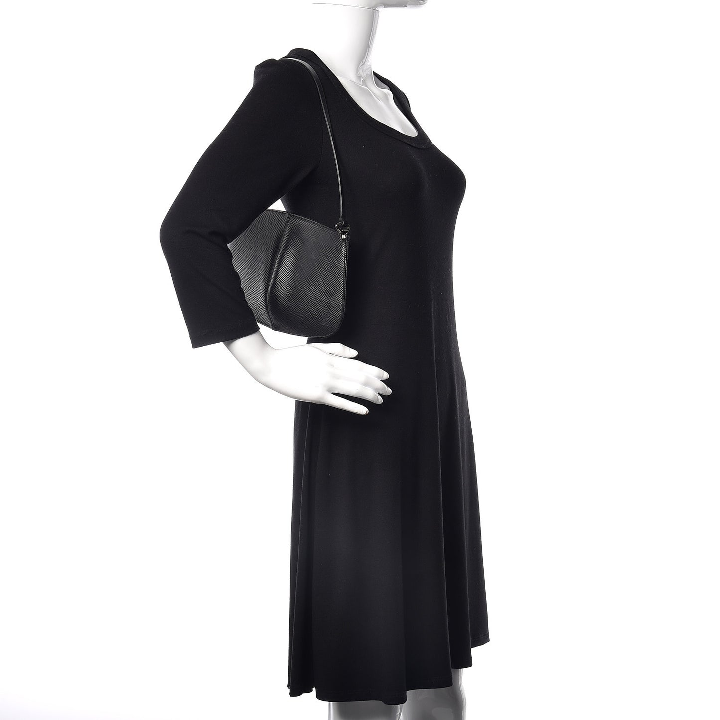 Epi Demi Lune Pochette Black