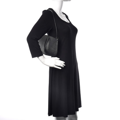 Louis Vuitton Epi Demi Lune Pochette Black 2 of 10
