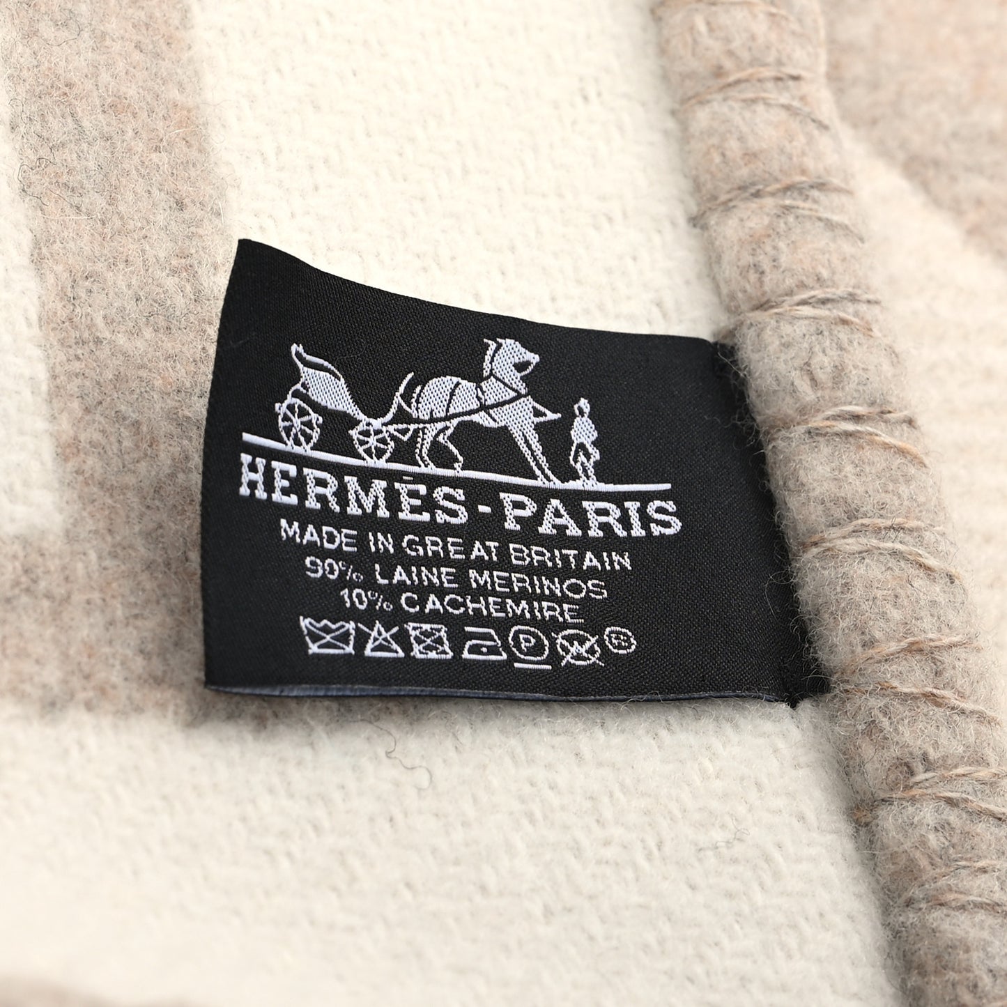 Wool Cashmere Avalon III Blanket Coco Camomille