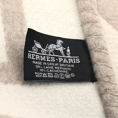 Hermes Wool Cashmere Avalon III Blanket Coco Camomille 4 of 4
