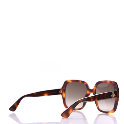Gucci Acetate Square Frame GG0096S Sunglasses Tortoise 4 of 7