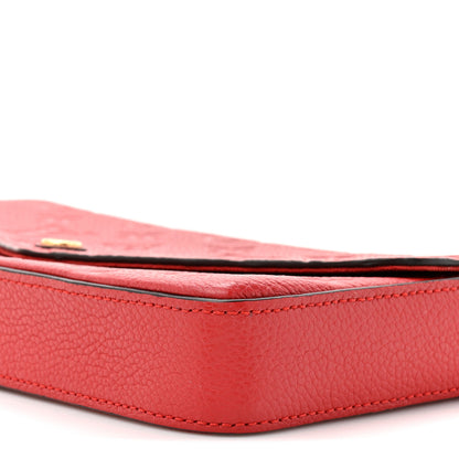 Louis Vuitton Empreinte Pochette Felicie Chain Wallet Scarlet 11 of 14