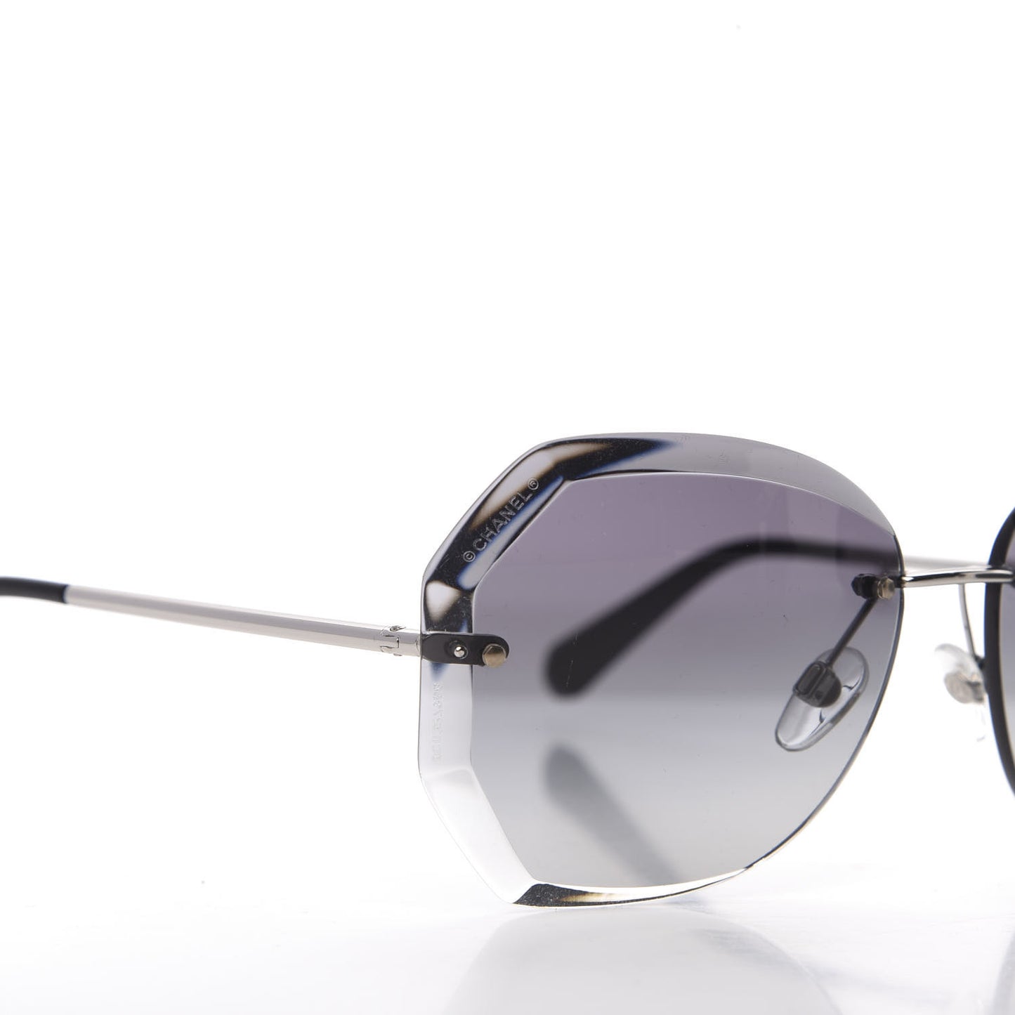 Metal Spring Round Sunglasses 4220 Silver