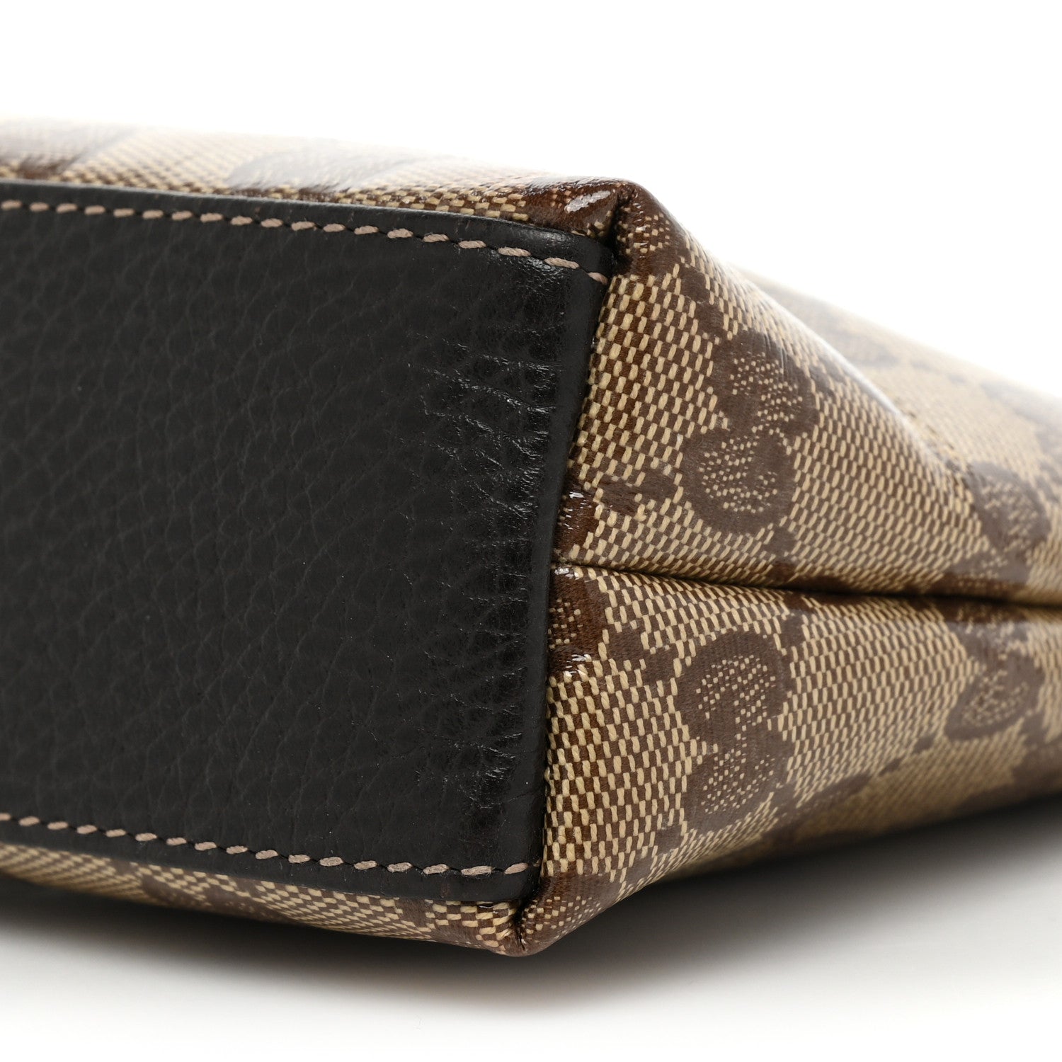 Gucci Crystal Monogram Cosmetic Pouch Dark Brown 8 of 9