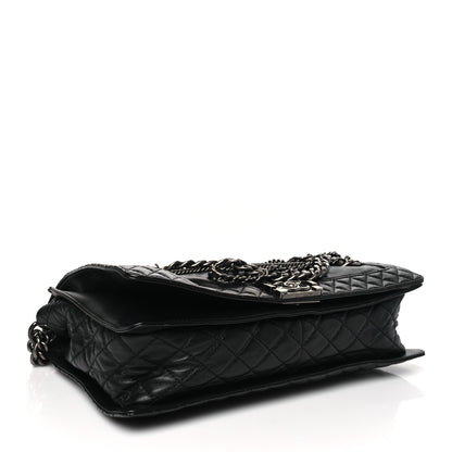 Chanel Calfskin Enchained XL Boy Flap Black 4 of 13