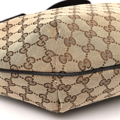 Gucci Monogram Medium Half Moon Hobo Dark Brown 7 of 8